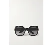 Lady 95.22 R2i Oversized-sonnenbrille Mit Rundem Rahmen Aus Azetat - Schwarz