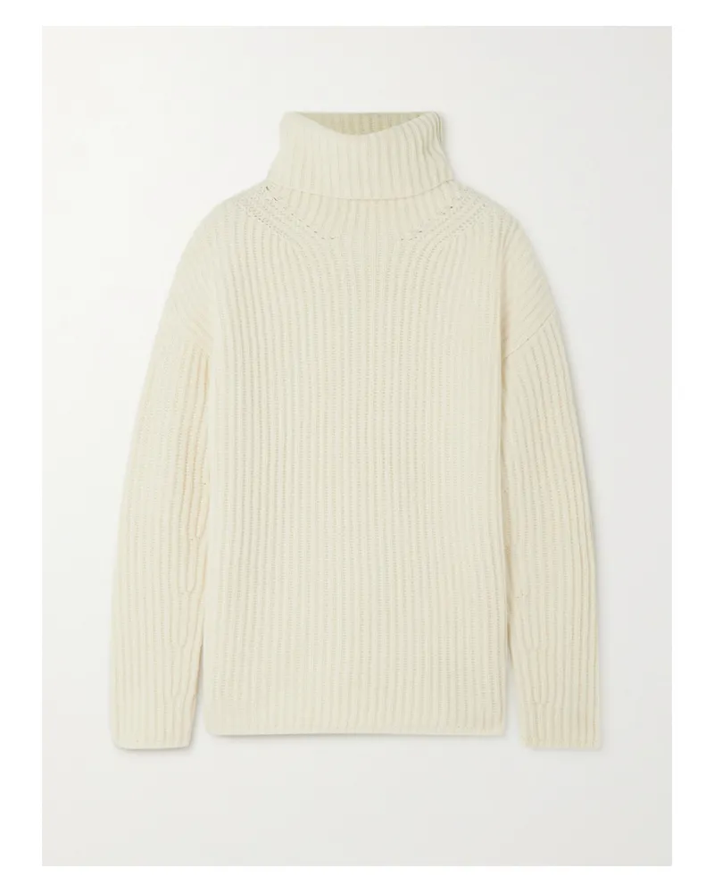 Joseph Pullover Aus Gerippter Merinowolle Mit Rollkragen - Elfenbein Elfenbein