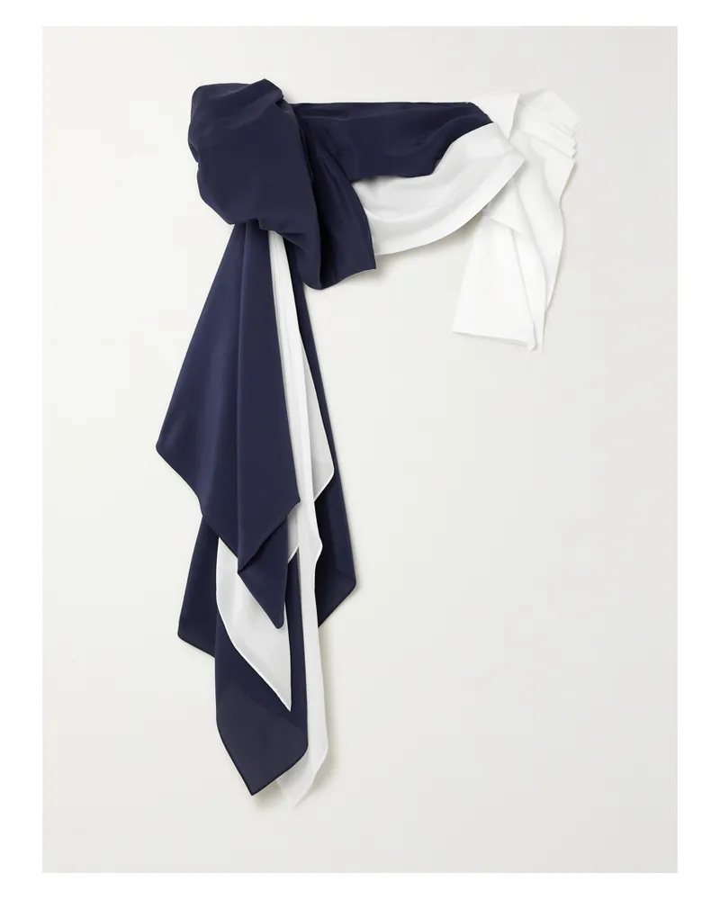 Loewe Taillengürtel Aus Seide Mit Langen Partien - Blau Blau