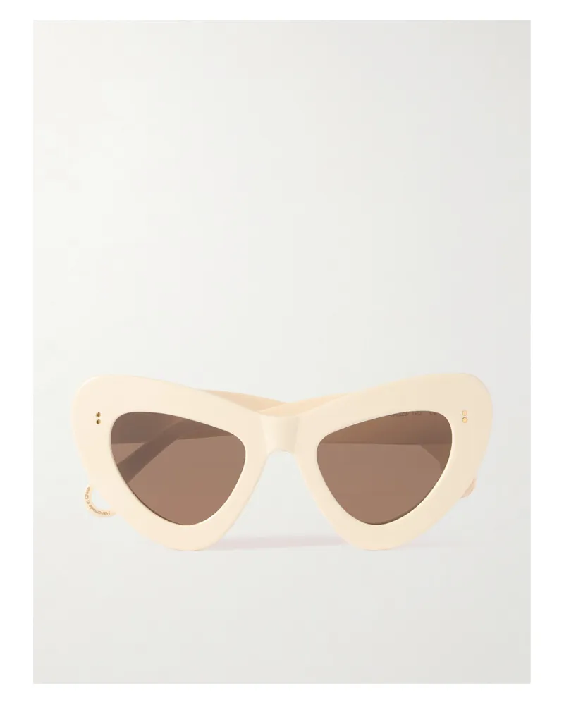 J.W.Anderson Butterfly Cat-eye Acetate Sunglasses - Off-white Off-white