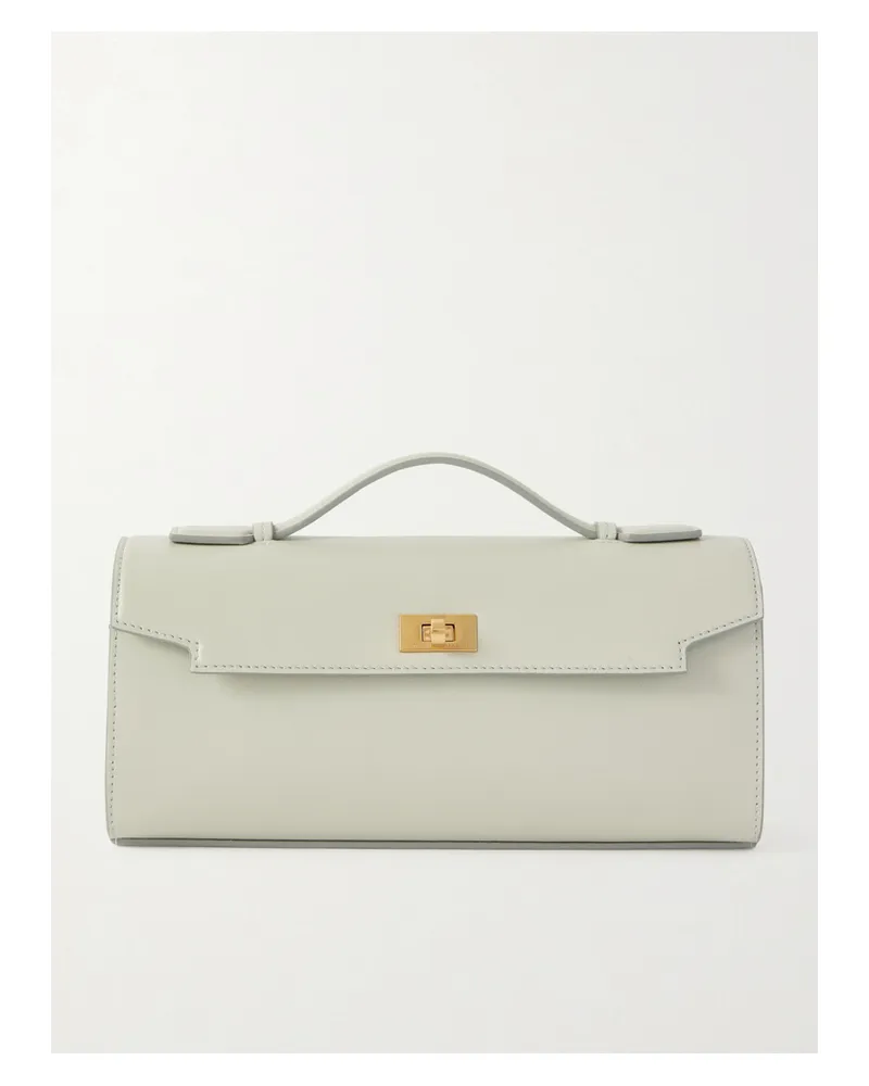 Anya Hindmarch Mortimer Textured-leather Clutch - Green Green