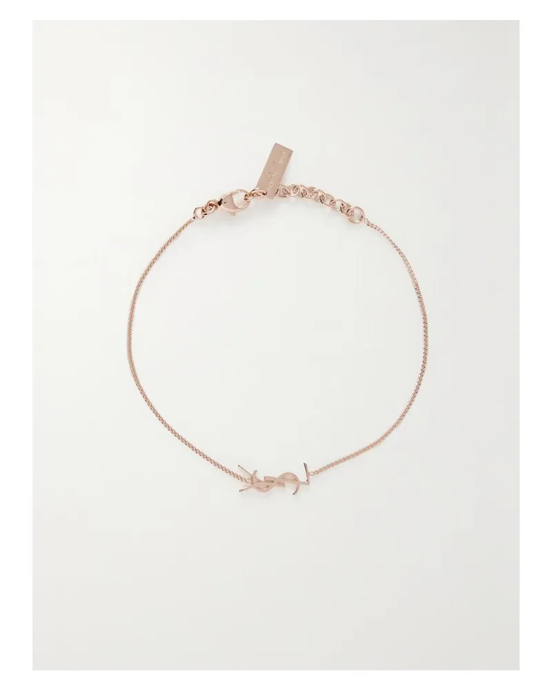 Saint Laurent Roségoldfarbenes Armband - Pink Pink