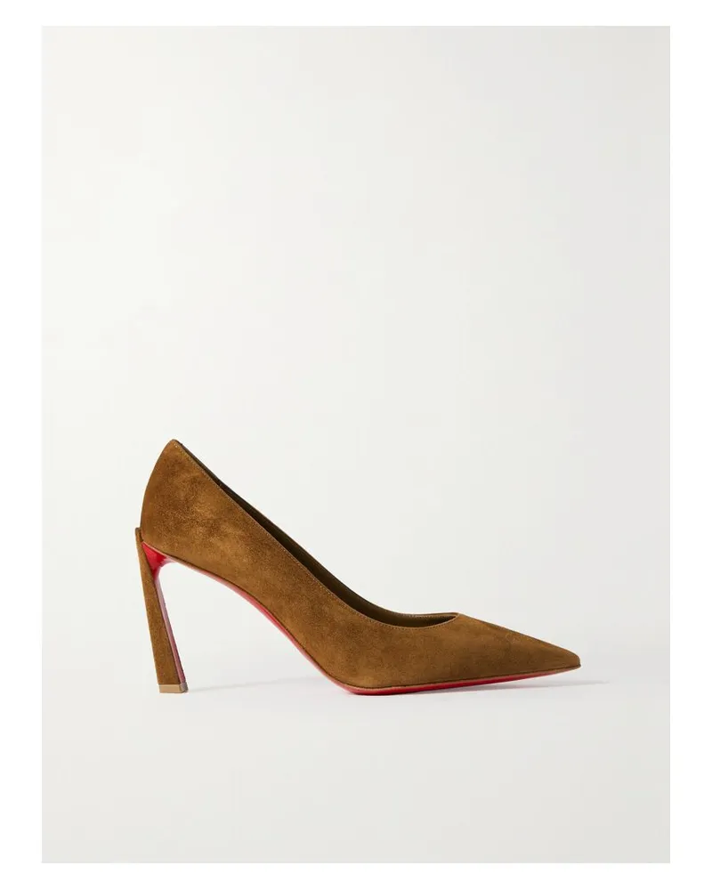 Christian Louboutin Condora 85 Pumps Aus Veloursleder - Braun Braun