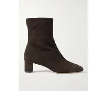 Millie Ankle Boots Aus Veloursleder - Braun