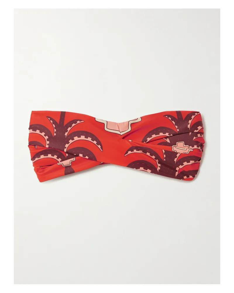 Johanna Ortiz Sea Sprite Trägerloses Bikini-oberteil Aus Recyceltem Material Mit Twist-detail - Rot Rot