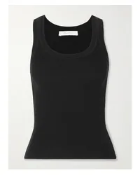 Max Mara Leisure Siro Tanktop aus Geripptem Jersey Schwarz