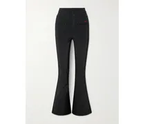 Aurora Ausgestellte Skihose Mit Stickerei - Schwarz