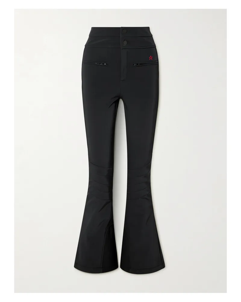 Perfect Moment Aurora Ausgestellte Skihose Mit Stickerei - Schwarz Schwarz