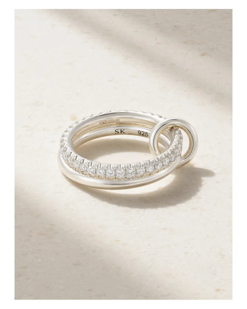 Spinelli Kilcollin Cara Ring Aus Sterlingsilber Mit Diamanten Silber