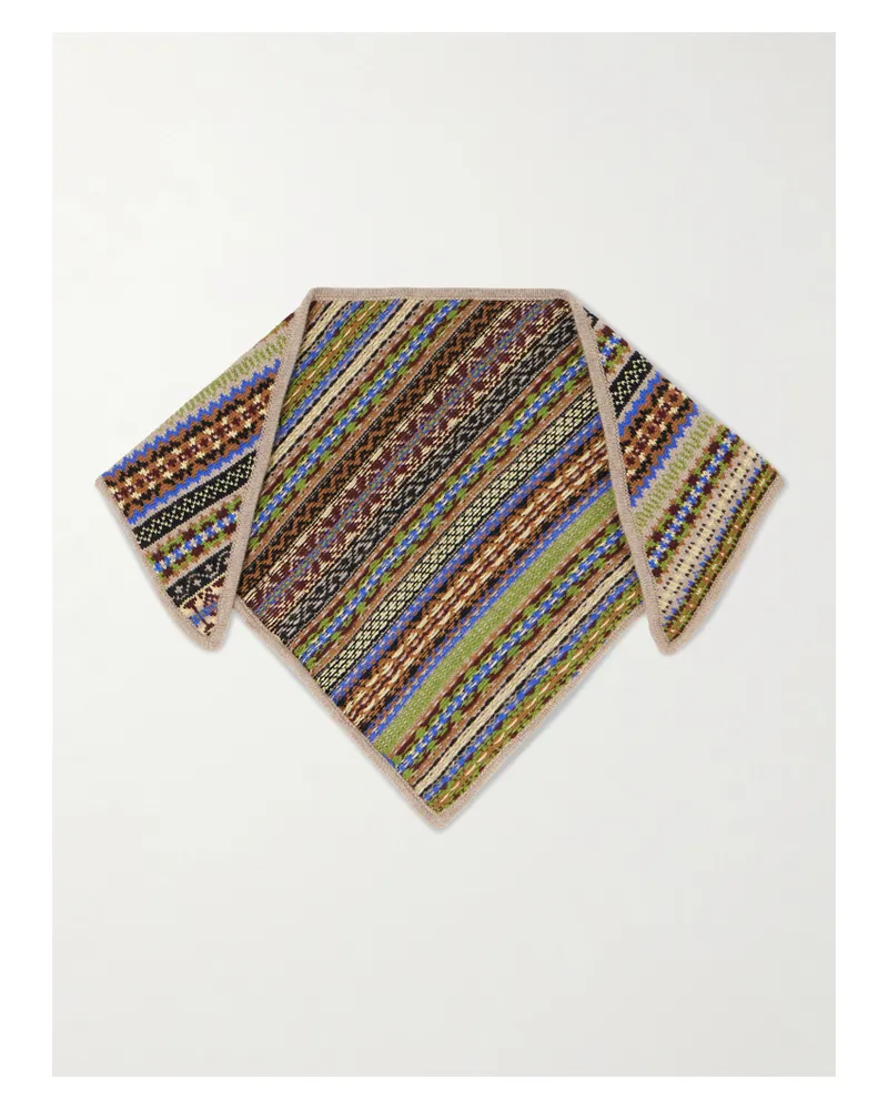 &Daughter Fair Isle Cashmere Scarf - Multi Multi
