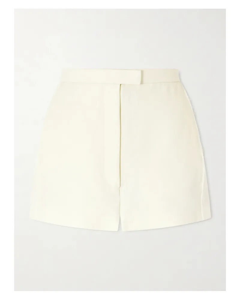 KHAITE Blane Linen Shorts - Neutrals Neutrals