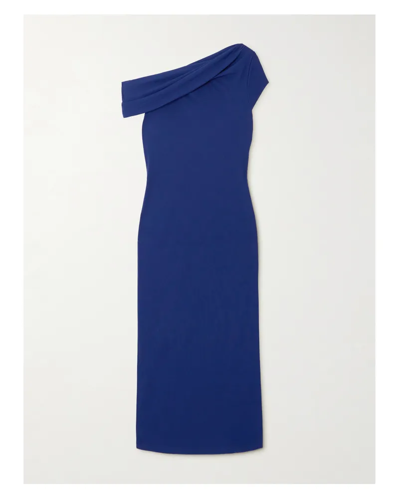 Givenchy Asymmetrisches Midikleid Aus Crêpe - Blau Blau