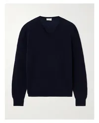 Saint Laurent Pullover aus Einer Kaschmir-seidenmischung Blau