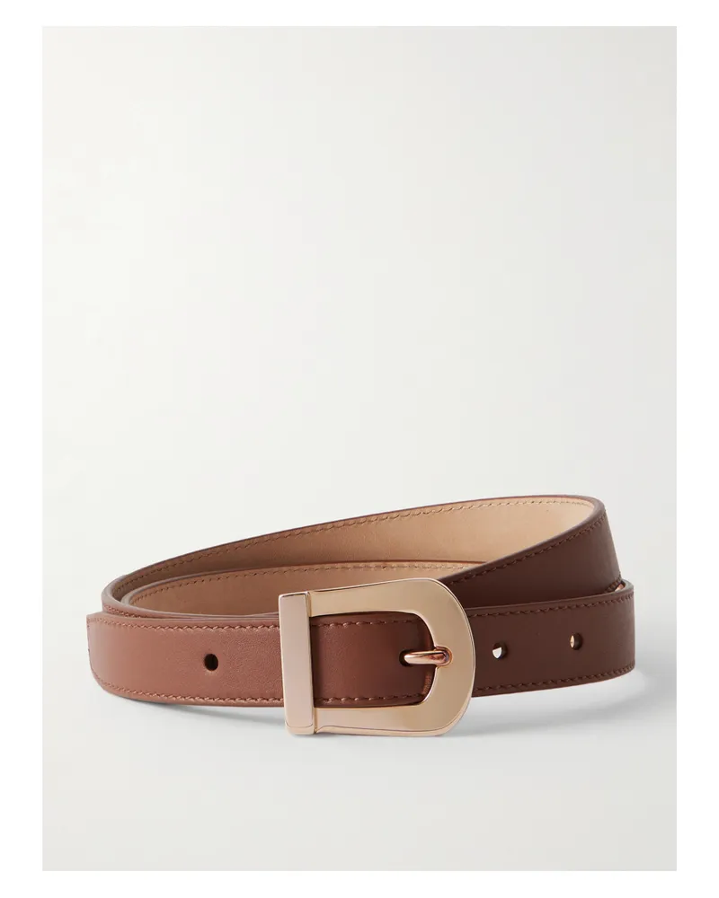 Gabriela Hearst Marija Leather Belt - Brown Brown