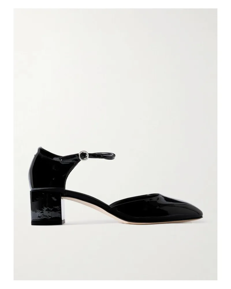 aeyde Magda Pumps Aus Lackleder - Schwarz Schwarz