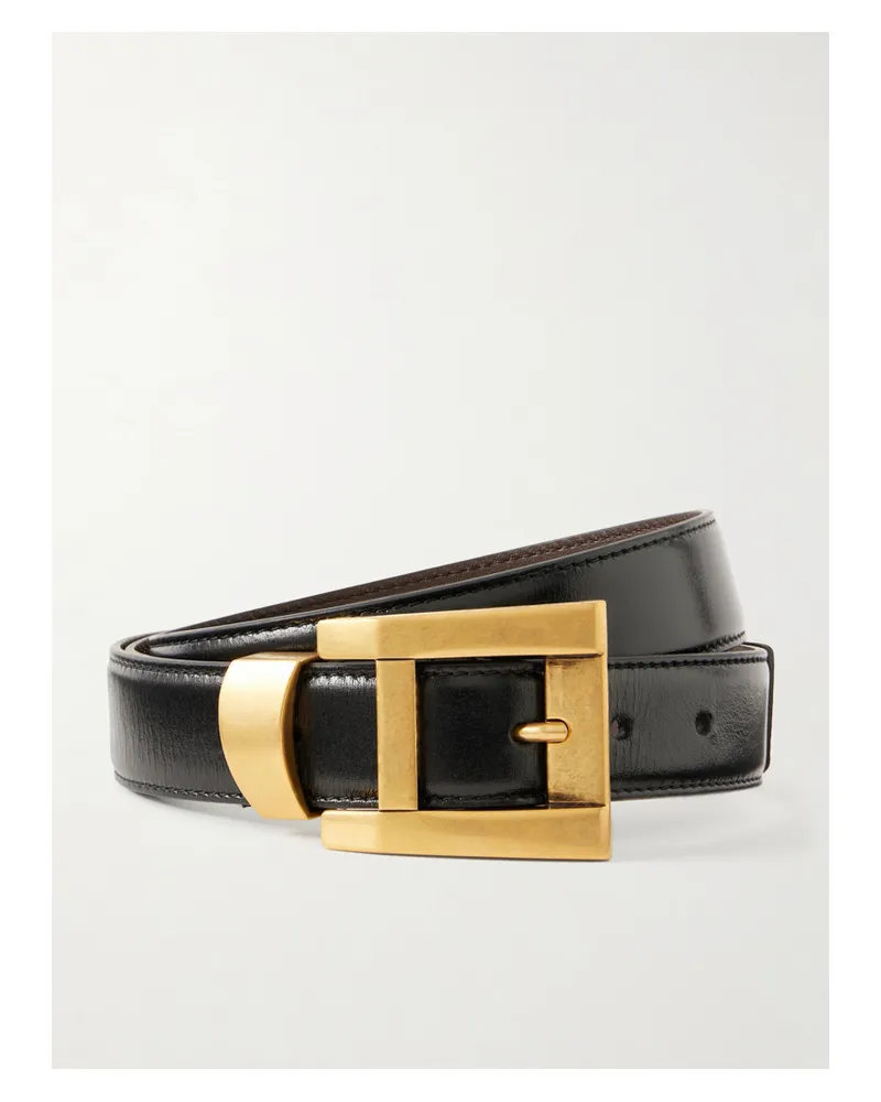 Versace Leather Belt - Black Black