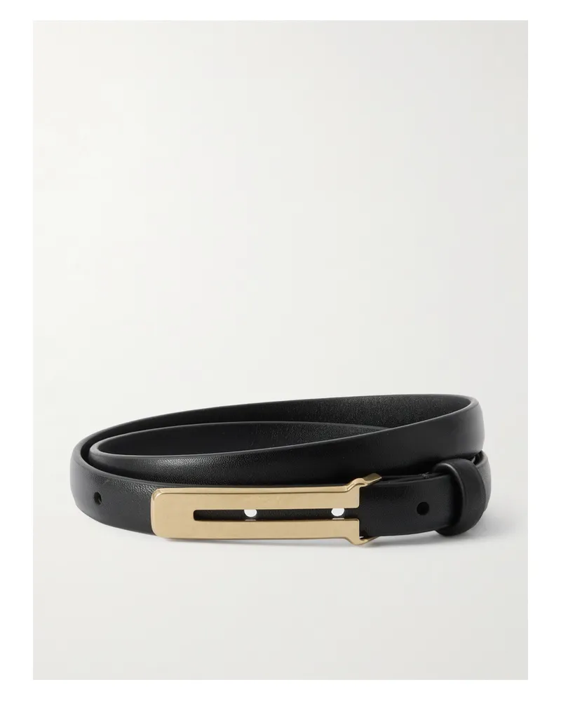 The Row Kuk Leather Belt - Black Black