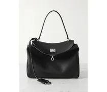 Rodeo Small Leather Tote - Black