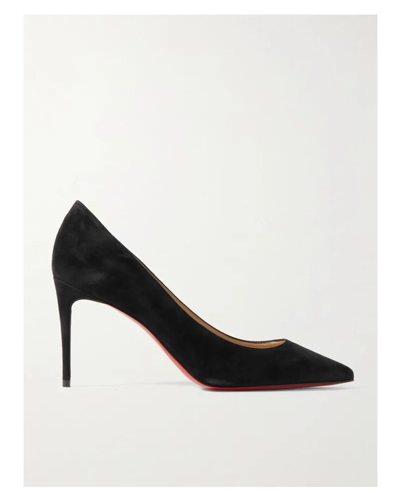 Christian Louboutin Kate 85 Pumps Aus Veloursleder - Schwarz Schwarz