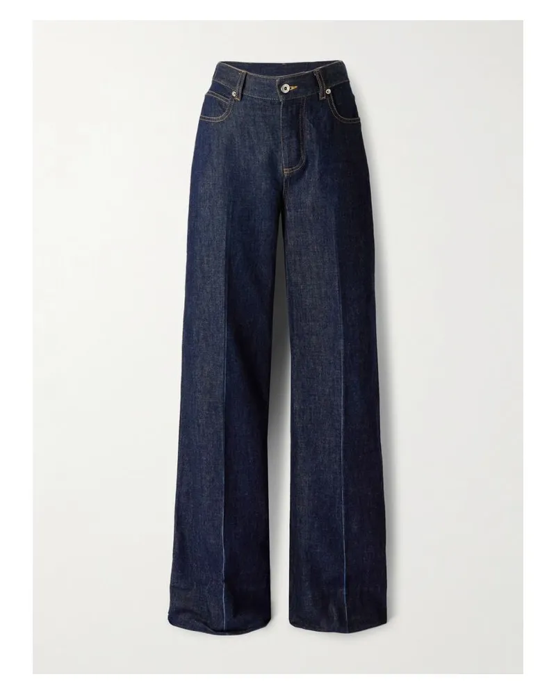 Bottega Veneta Hoch Sitzende Jeans Mit Geradem Bein - Blau Blau