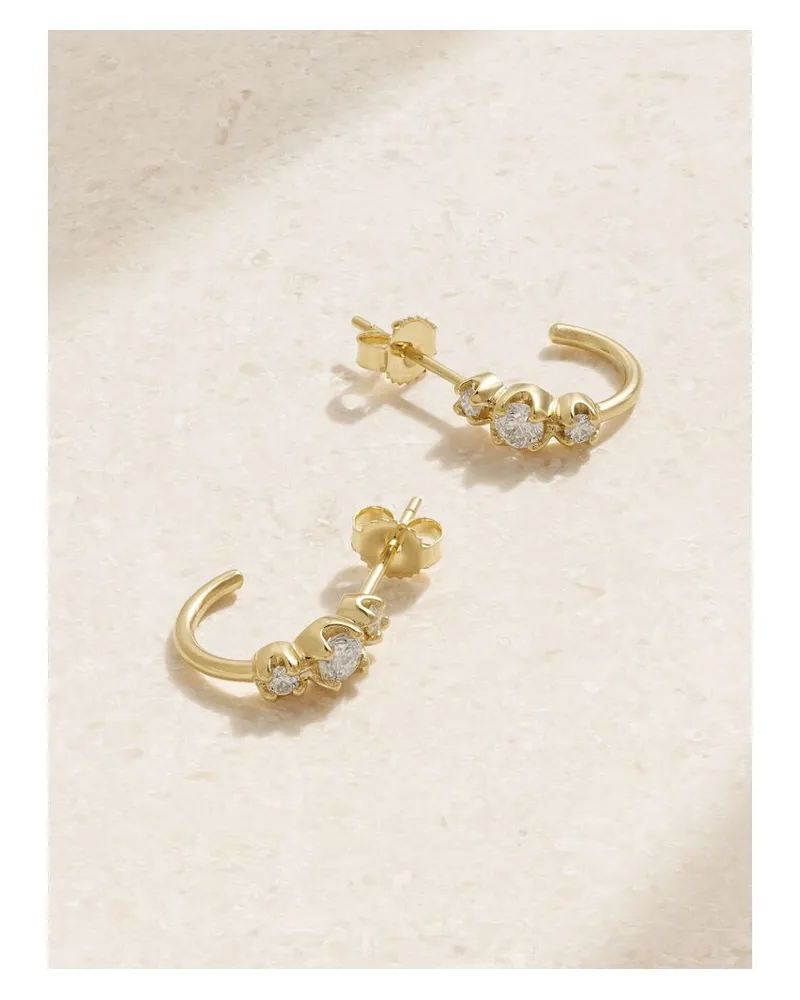 Jennifer Meyer Creolen Aus 18 karat Gold Mit Diamanten Gold
