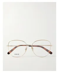 Dior Mini Cd O B4u farbene Oversized-brille Gold