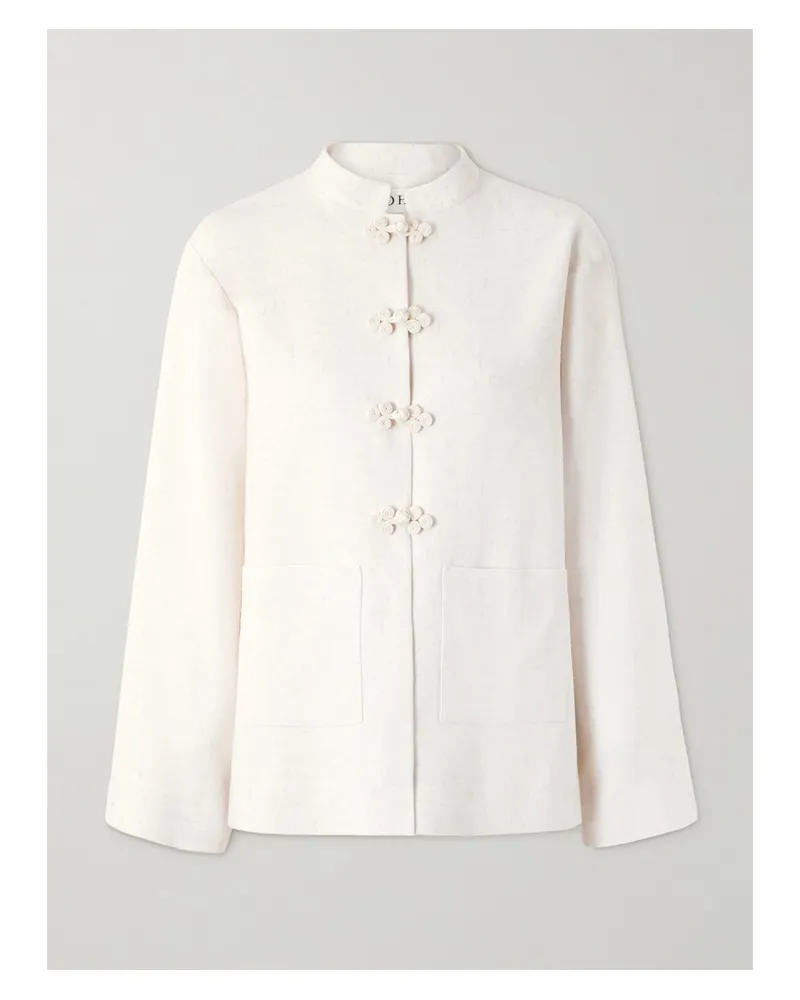 Róhe Jacke Aus Webstoff - Weiß Weiß