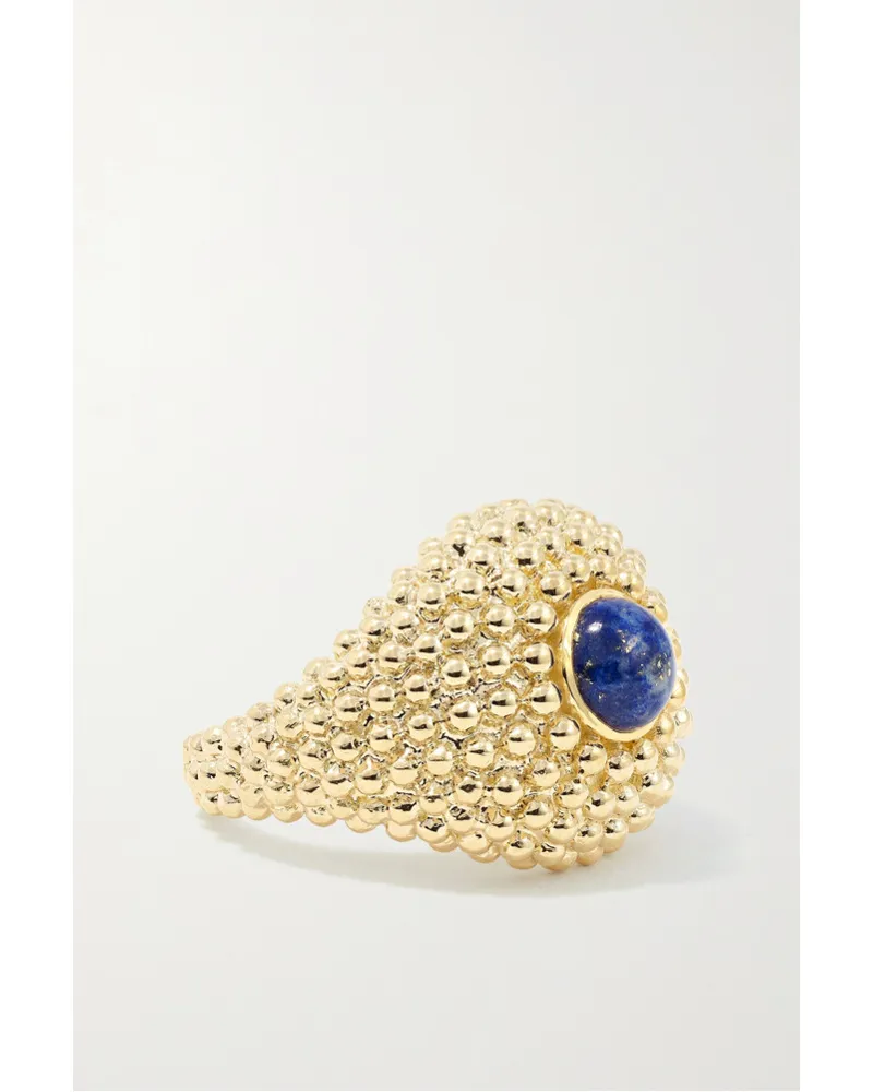 Yvonne Léon Ring aus 9 Karat  mit Lapislazuli Gold