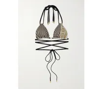 Paula Ibiza Bedrucktes Triangel-bikini-oberteil