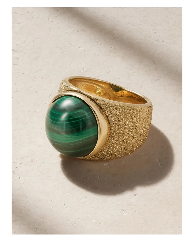 Carolina Bucci Downtown Ring Aus 18 Karat Gold Mit Malachit Gold