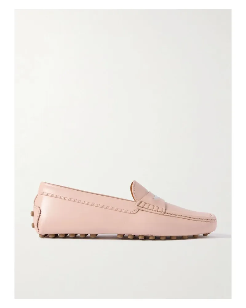 TOD'S Gommino Loafers Aus Leder Mit Verzierung - Pink Pink