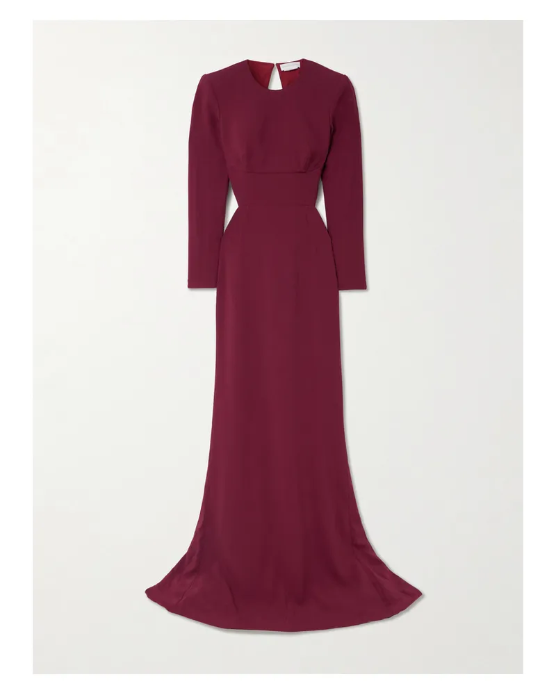 Stella McCartney Rückenfreie Robe Aus Cady - Burgunder Burgunder