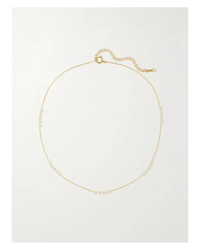 MIZUKI Perlenkette Mit Details Aus 14 Karat Gold Gold