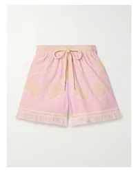 Zimmermann Pop Shorts aus Baumwollfrottee Pink