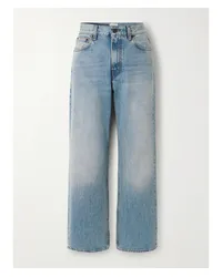 Haikure Korea Hoch Sitzende Jeans mit Weitem Bein Blau