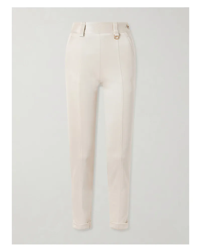 Chloé Stretch-jersey High-rise Leggings - Cream Cream
