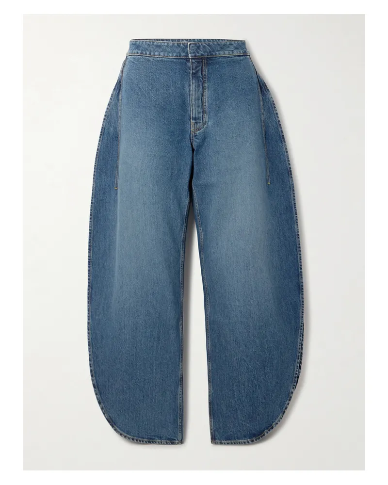 Alaïa Hoch Sitzende Barrel-jeans - Blau Blau