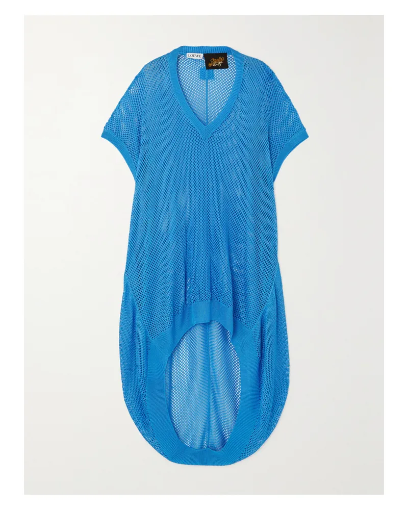Loewe Paula's Ibiza Kleid Aus Mesh - Blau Blau