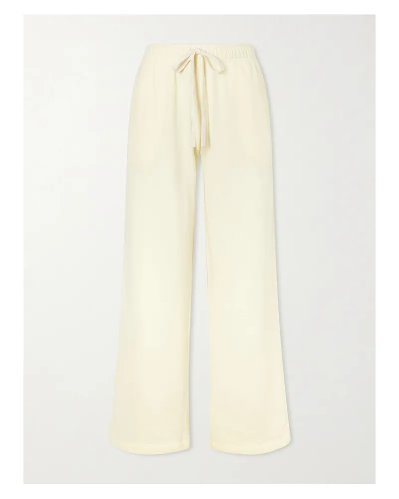 TWP Cotton Drawstring Track Pants - Yellow Yellow