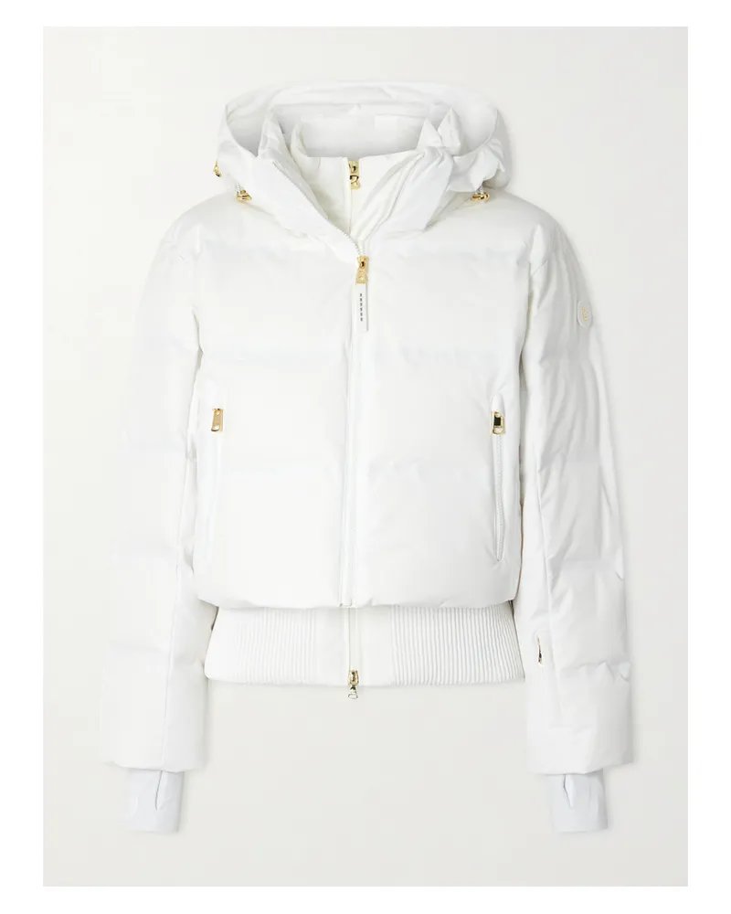 Bogner Suri Wandelbare, Gesteppte Skijacke Mit Fleece-einsatz, Daunenfüllung Und Wattierung - Wollweiß Wollweiß