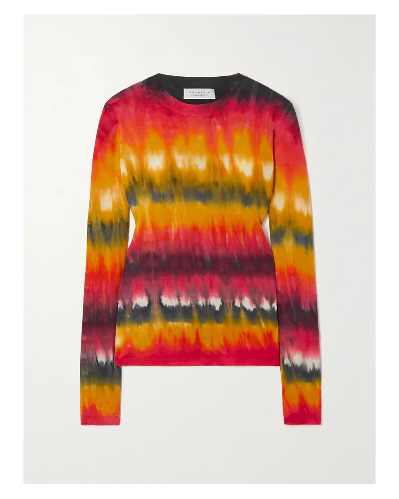 Gabriela Hearst Miller Pullover Aus Kaschmir Mit Batikmuster - Rot Rot
