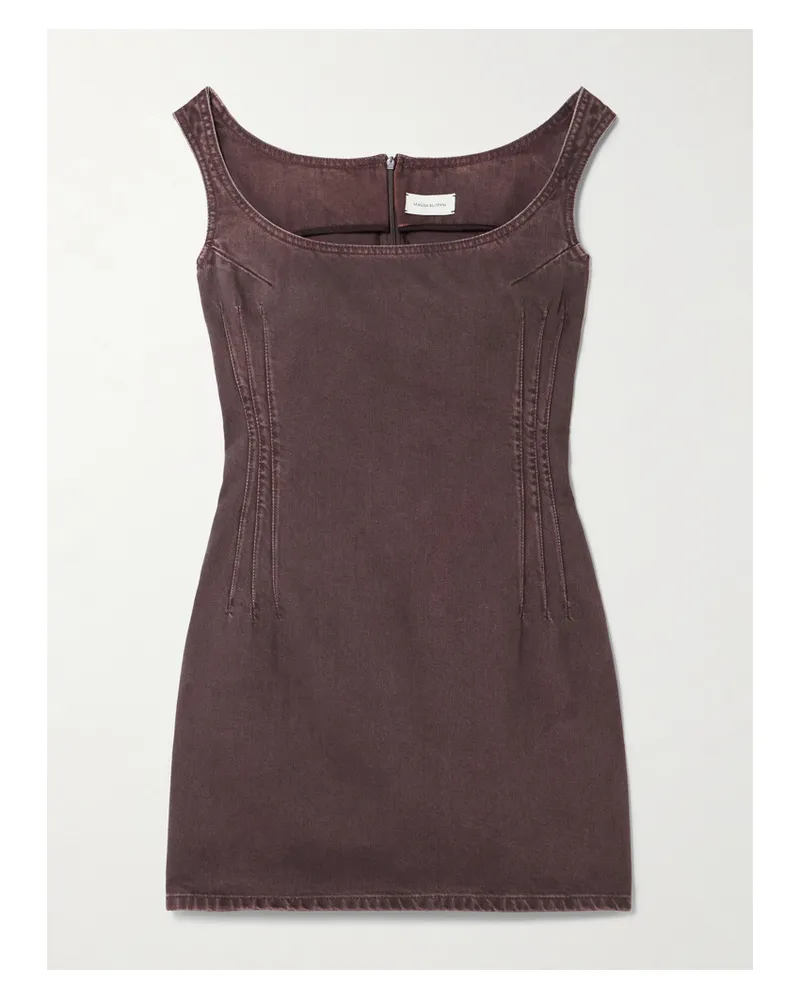 Magda Butrym Mini-jeanskleid - Braun Braun