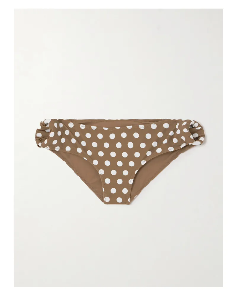 Marysia Coronada Höschen mit Polka-dots Braun