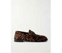 Le Loafer Leopard-print Calf Hair Loafers - Animal Print