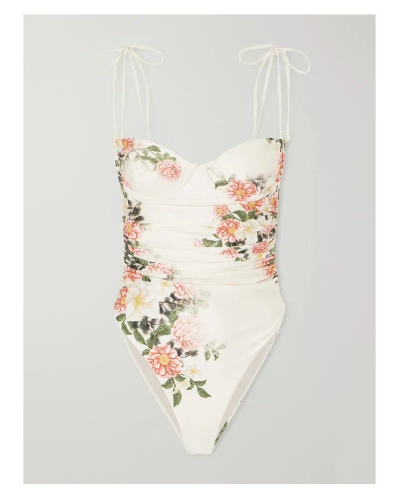 AGUA BENDITA Rabano Printed Swimsuit - Pink Pink