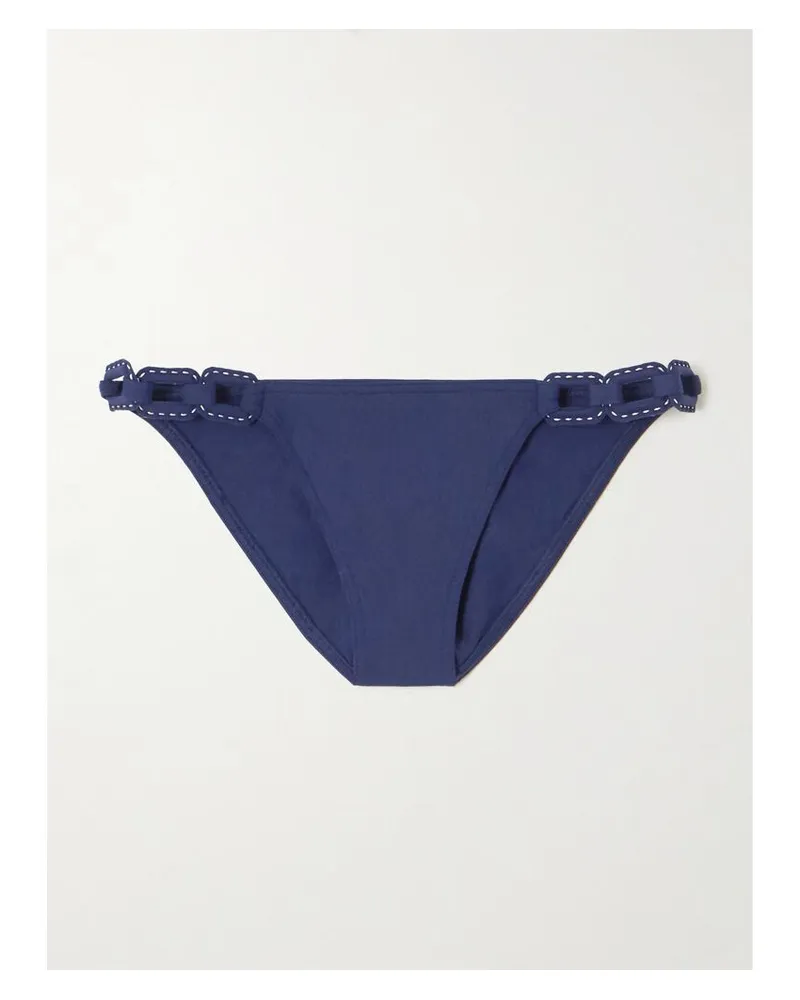 Eres Ancre Abordage Bikini-höschen Mit Verzierungen - Blau Blau