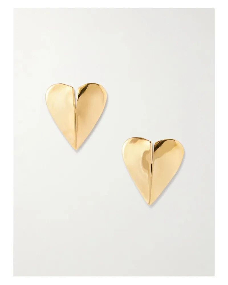 Alaïa Le Coeur Goldfarbene Ohrringe Gold