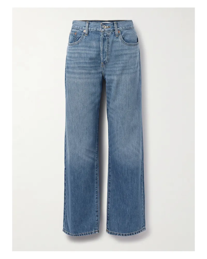RE/DONE The Thrasher Tief Sitzende Jeans Mit Geradem Bein - Blau Blau