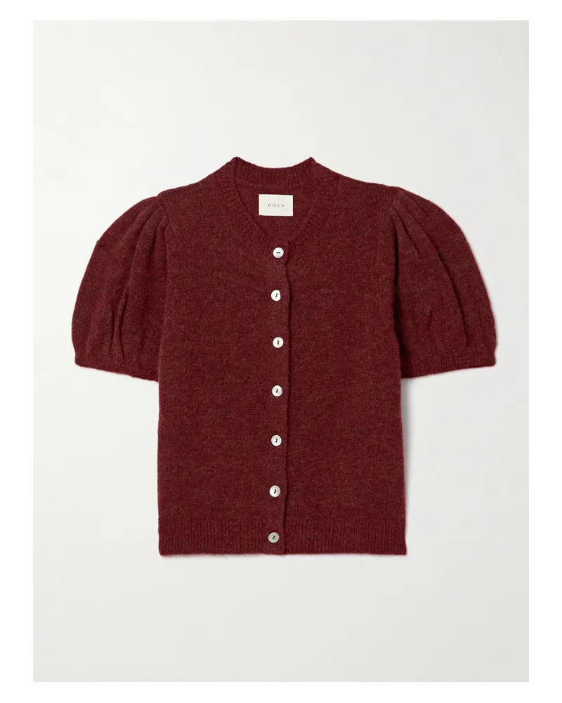 DÔEN Anisa Knitted Cardigan - Burgundy Burgundy