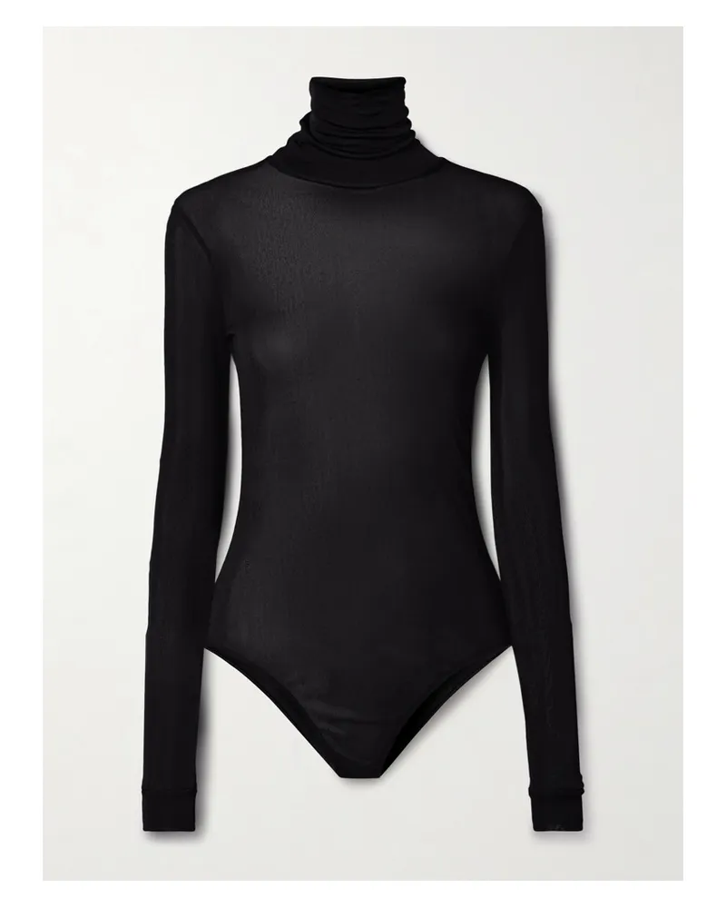 Maison Margiela String-body aus Stretch-jersey Schwarz